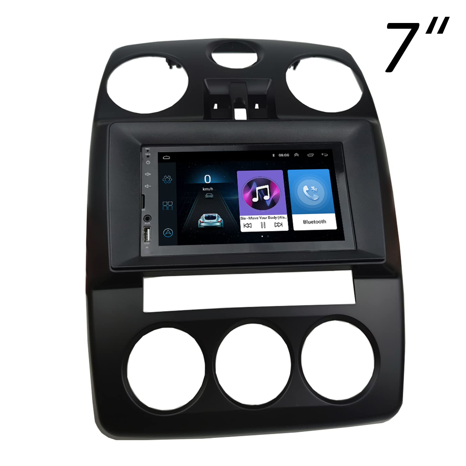 DKMUS Double Din Radio Stereo Dash Installation Trim Kit for Chrysler Pt Cruiser 2006-2010 fits 7 Inches and 9 Inches