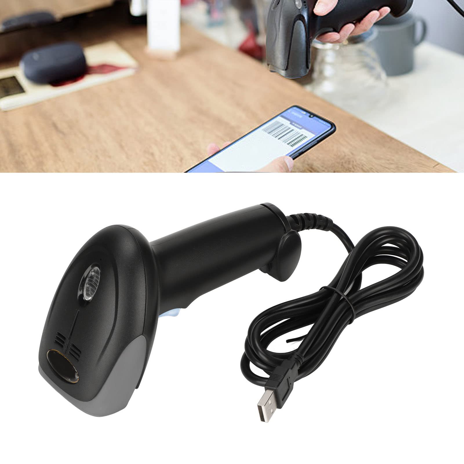 Ausla 2D Barcode Scanner, IP54 USB Handheld