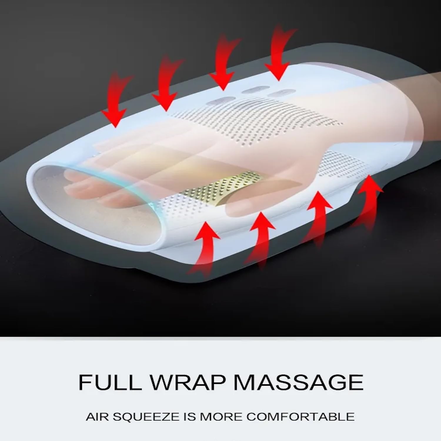 JINPRI Smart Hand Massager Machine,Acupressure massager,Hand Massage with Heat and Compression,Massager for Arthristis,Carpal Tunnel,Hand Wrist Finger Massager,3 Heat Levels&3 Intensities,Gifts for Women,Men 1