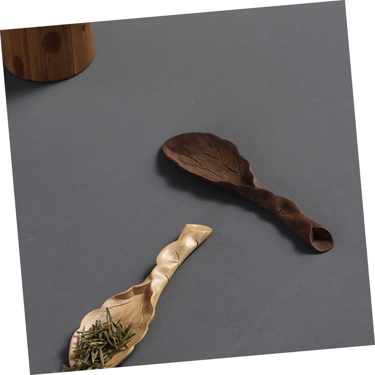 Tea Scoop Carved Tea Shovel Practical Accessory for Home and Restaurants for Serving and Other Ingredients
