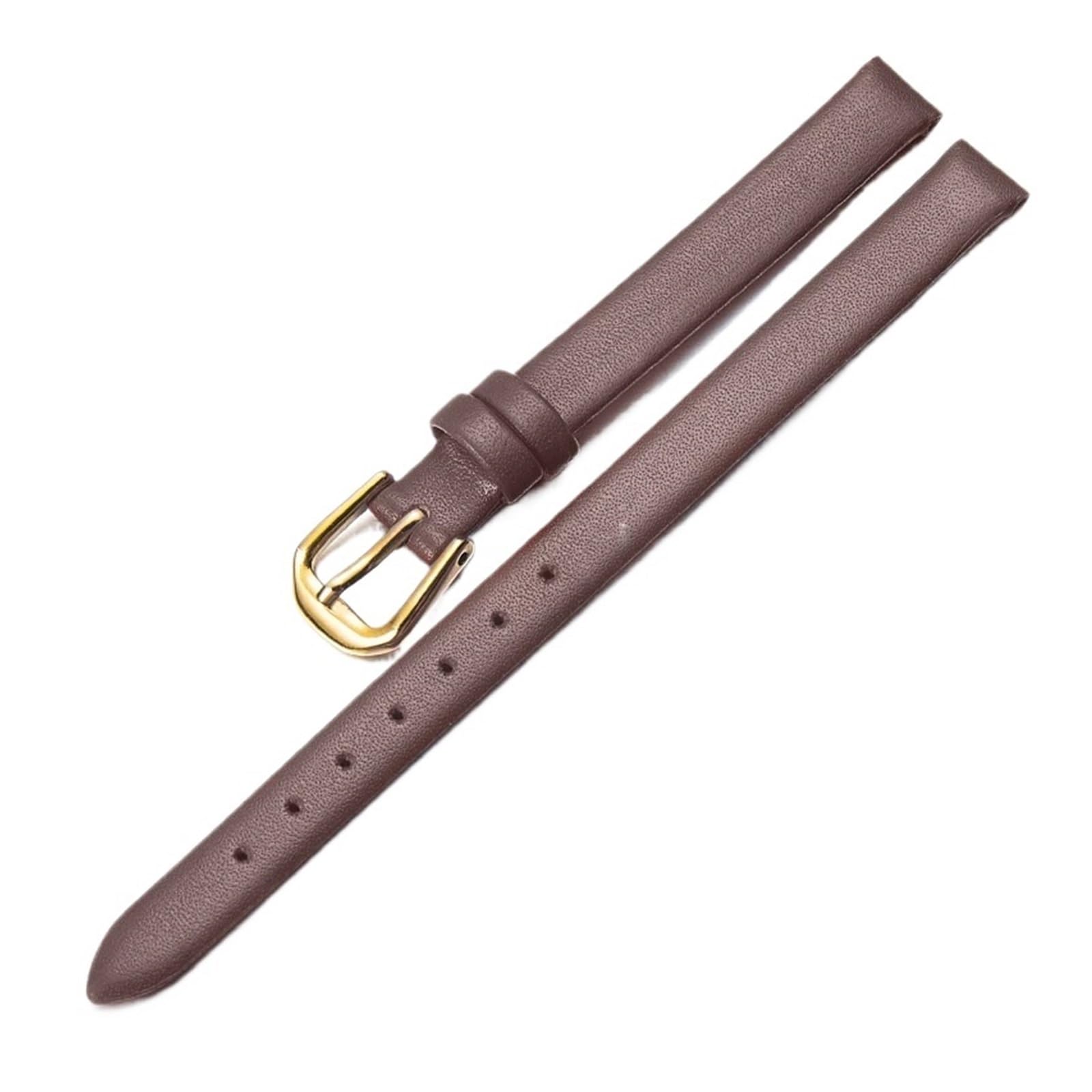 YINGO Bransoletka Do Zegarka Z Prawdziwej Skóry Moda Damska Pasek Zegarki Na Rękę Mini Zespół 6mm 8mm 10mm 12mm Czerwony Biały Kolor Mały