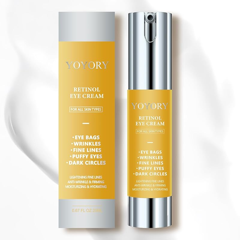 Creme para a região dos olhos YOYORY com retinol, 20 mL, Amarelo