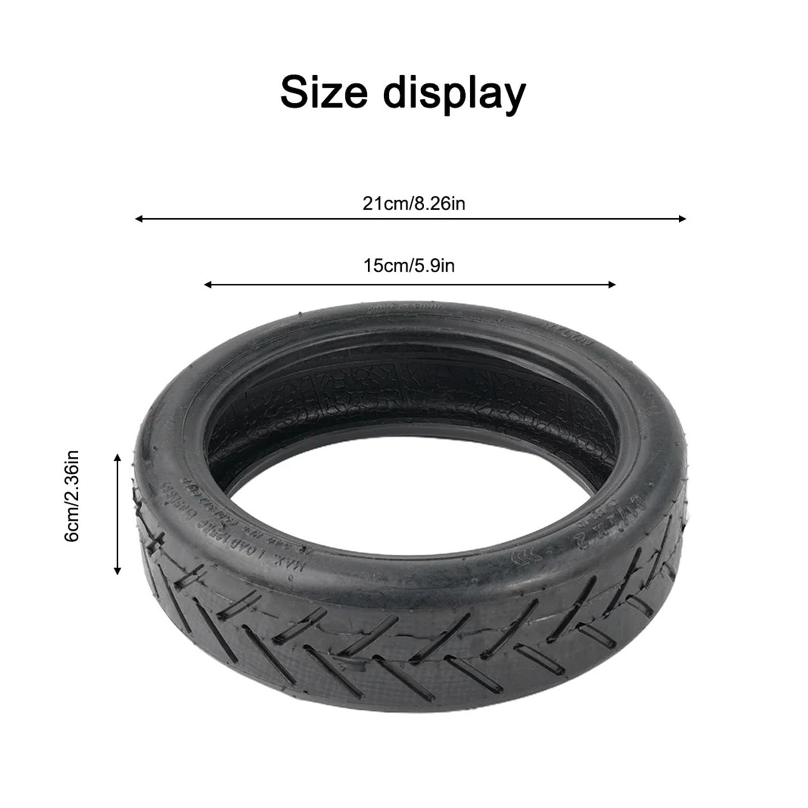 Pneumatico for Monopattino Elettrico da 8,5 Pollici 8 1/2x2 e Camera d'Aria Ammortizzante Non pneumatica in Gomma Compatibile con XiaoMi/PRO/Pro2(Inner Tube Outer t)