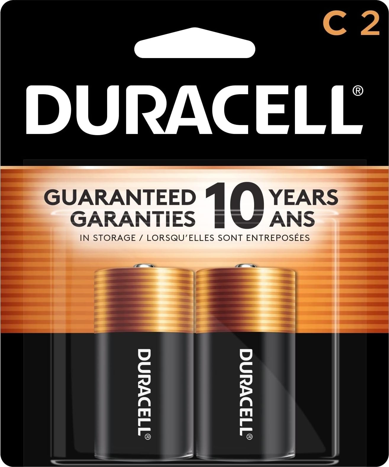 2-Count Duracell C Batteries