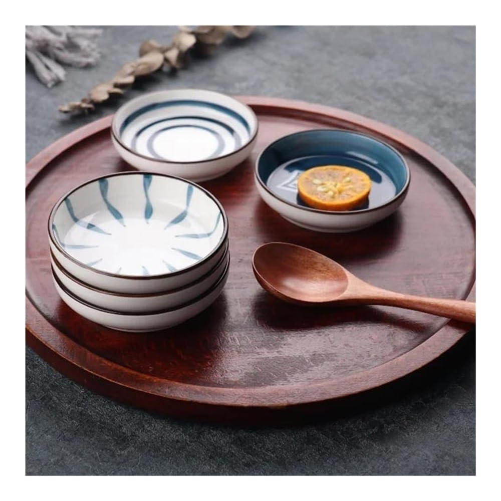 Dessertteller Dip-Sauce-Gerichte, runde Sojaschalen, Creme for Ketchup-BBQ