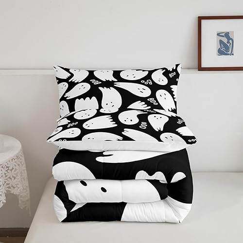 Miniatura 5 de Juego de ropa de cama con estilo de dibujos animados para niños y niñas, juego de edredón acogedor para todas las estaciones, tamaño matrimonial,