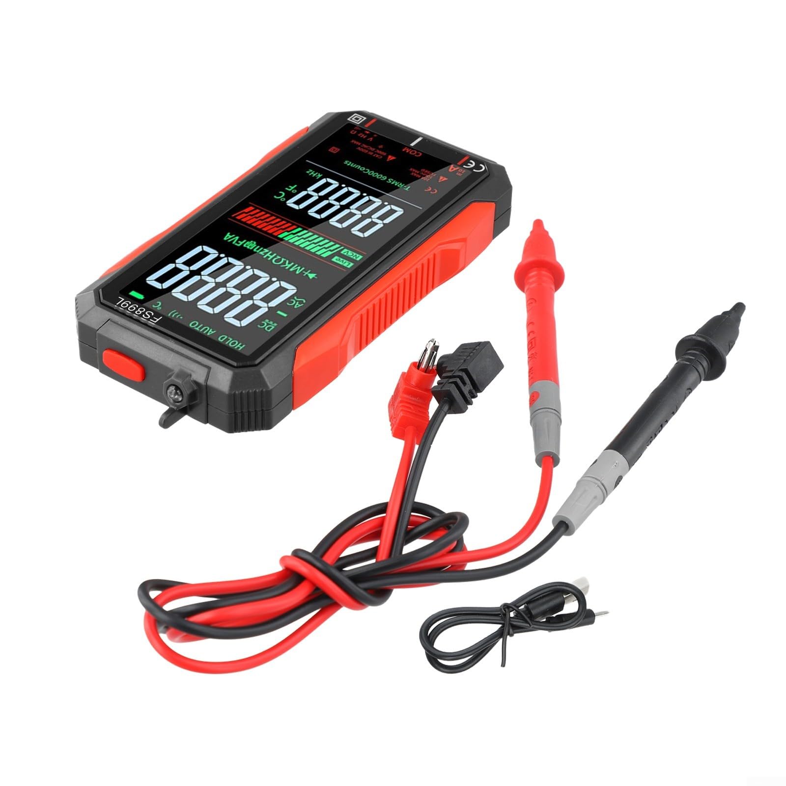 Multimètre intelligent automatique avec détection NCV et écran couleur haute lisibilité