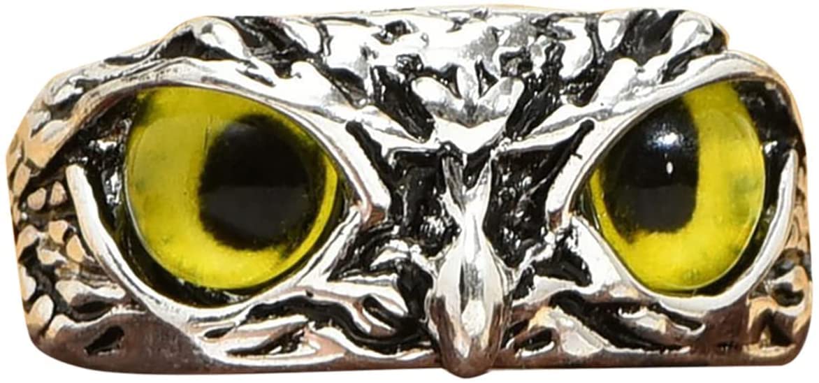 VIEN® Owl Eye Ring Athenas Lucky Ring For Women Men Vintage Fashion Creative Jewelry Best Gift (YELLOW) (B0BVMJT5DK) Amazon Price History, Amazon Price Tracker