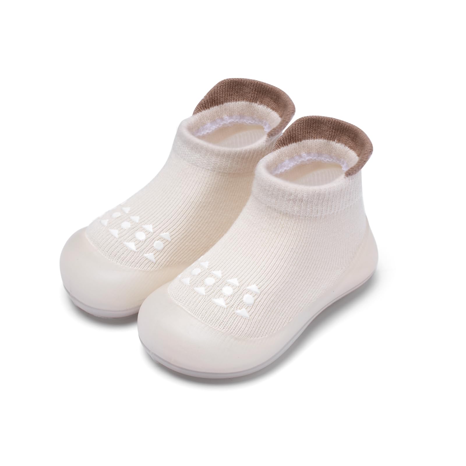 Baby Sock Shoes with Soft Rubber Sole