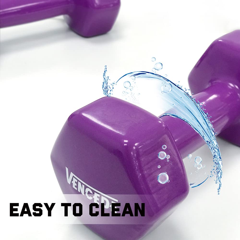 Juego De Mancuernas Pequeñas De 2Uds Mancuernas Recubiertas para Fitness Mancuernas Antideslizantes para Ejercicio Mancuernas De Vinilo para Fitness
