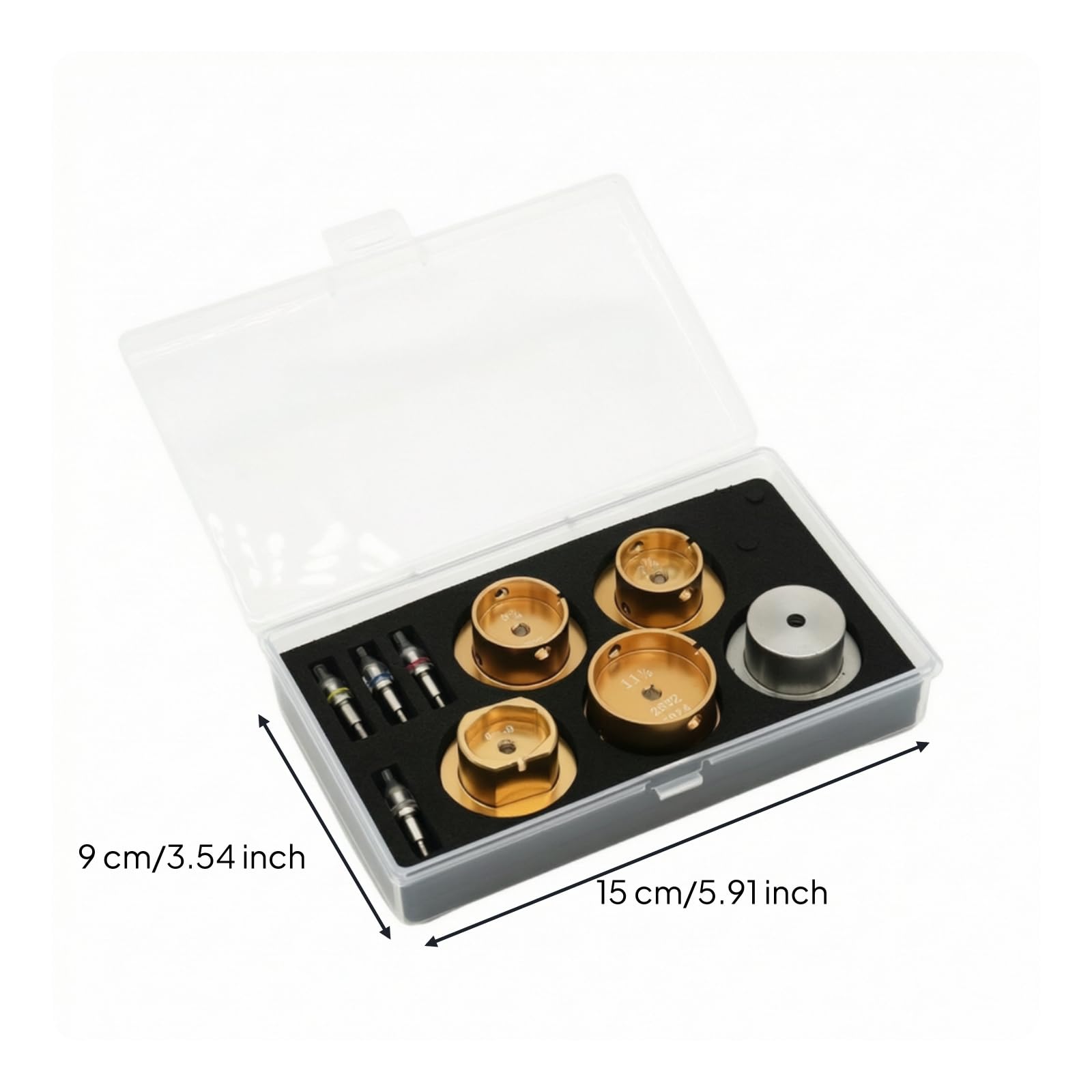 Gralara Herramienta Reparación Relojes con Estuche Completo Kit Herramientas Reloj Organizado Kit Reloj para Técnicos, Aficionados
