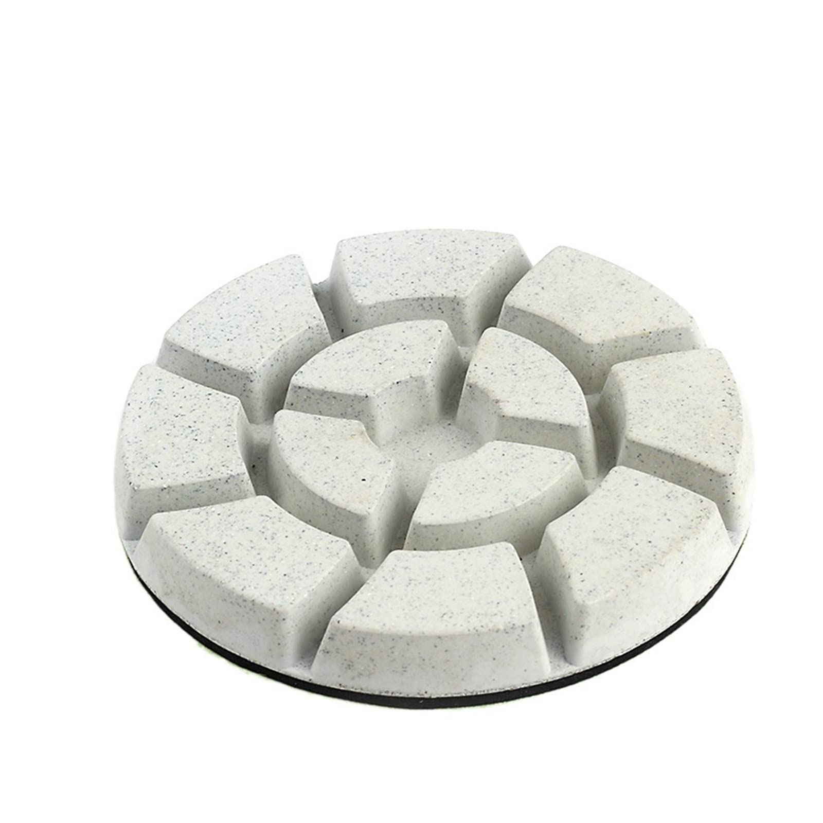 CAREG 9 Piezas/Juego 4quot;Almohadillas de Pulido de Suelo de Diamante, Pulido de Suelo Blanco, Apto for pulidor, Piedra, Herramienta abrasiva de hormigón Durable (Color : 200, Siz