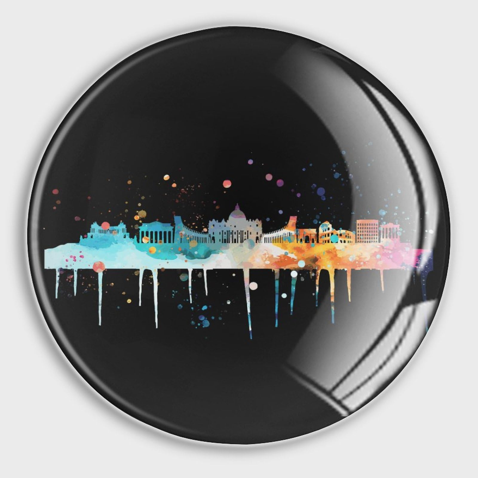 Aimants de cuisine Skyline lot de 4 en verre pour stopper les mémos qui tombent