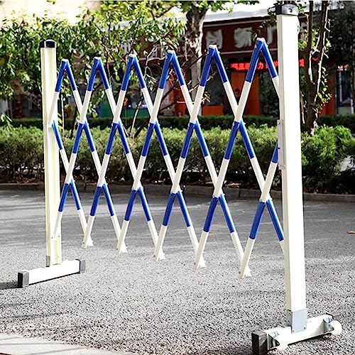 Ber de seguridad móvil expandible con ruedas, puerta de seguridad industrial, control de acceso retráctil flexible para calzadas y zonas peatonales, solución de seguridad de tráfico