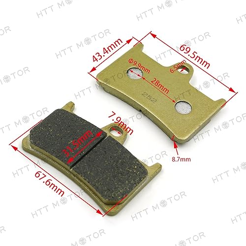 Miniatura 7 de HTTMT Juego de pastillas de freno de disco compatibles con XT 1200 Z Super Tenere FJR 1300 R/RC