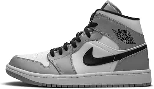“・100”Jordan 1 Mid Light Smoke グレー26 Amazon.com | Jordan Mens Air Jordan 1 Mid 554724 092 Light