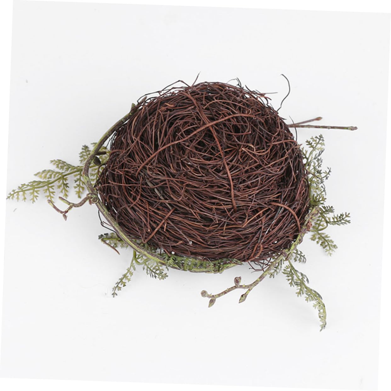 BESPORTBLE 4sätze Handgefertigtes Vogelhaus Aus Rattan Mit Dekorativem Nest Für Hochzeitsfotos Garten Und Vogelzucht Inkl Vögeln Und Eiern Für Kleine Vögel Und Heimdekoration