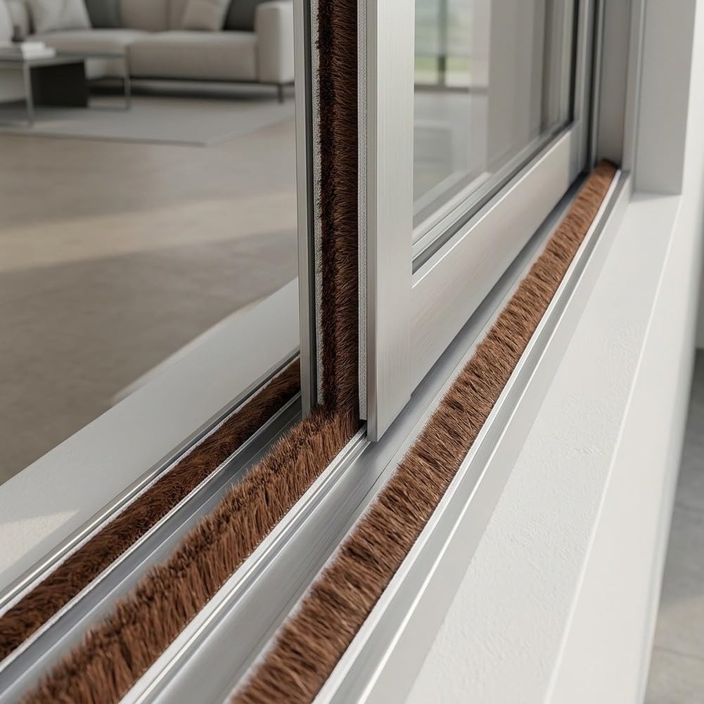Cinta Autoadhesiva de Espuma Burlete para Ventanas y Sellador Aislante Térmico Anti para impacto 9x5mm Varios Colores(Gray)