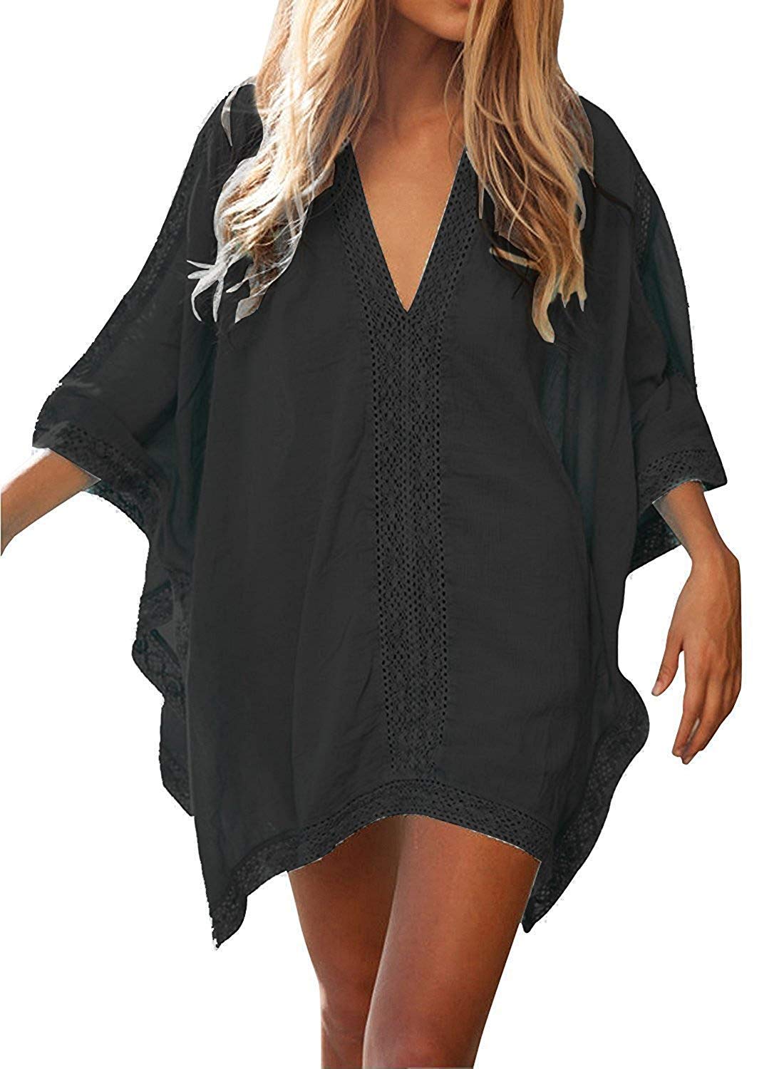 JFAN Camisa Suelto de Bikini Mujer Ropa de Baño Playa Traje de Baño Vestido de Bikini Camisolas y Pareos