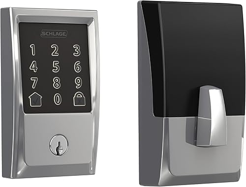 Vista 16 de Schlage Encode Smart WiFi Cerrojo Inteligente para Puerta Delantera - Entrada Sin Llave con Aplicación o Pantalla Táctil - Funciona con Alexa, Hey