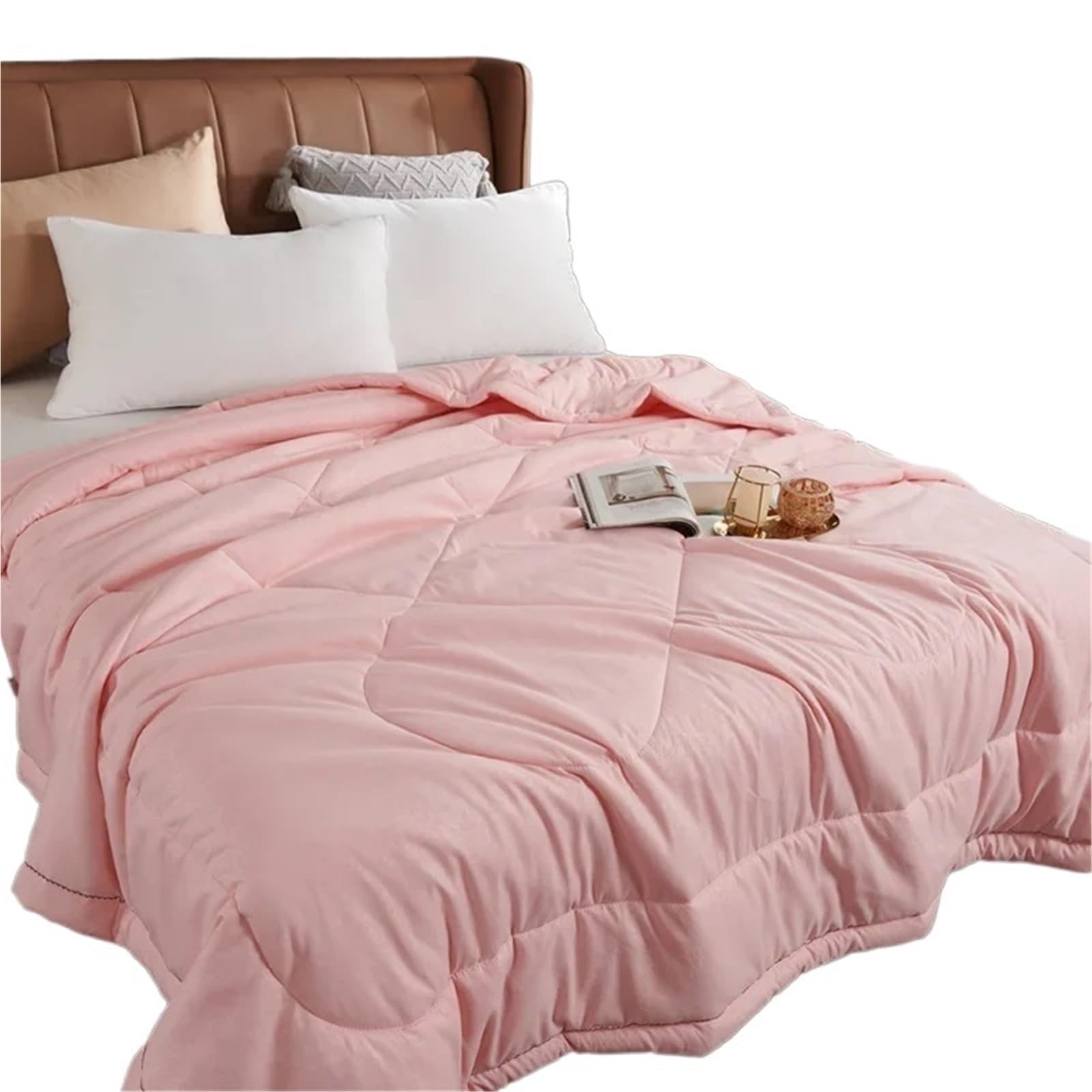 EBzvblxm Cooling Blanket for Summer, Summer Cooling Silk Quilt Blanket Multicolor Multiple Sizes(Dark Pink,200x230 cm 1300g)