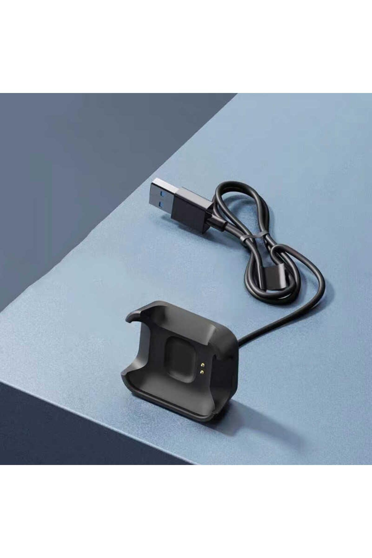 PSR aksesuar Siyah Siyah Xiaomi Redmi Watch (Mi Watch Lite) Usb Şarj Kablosu- ile uyumlu