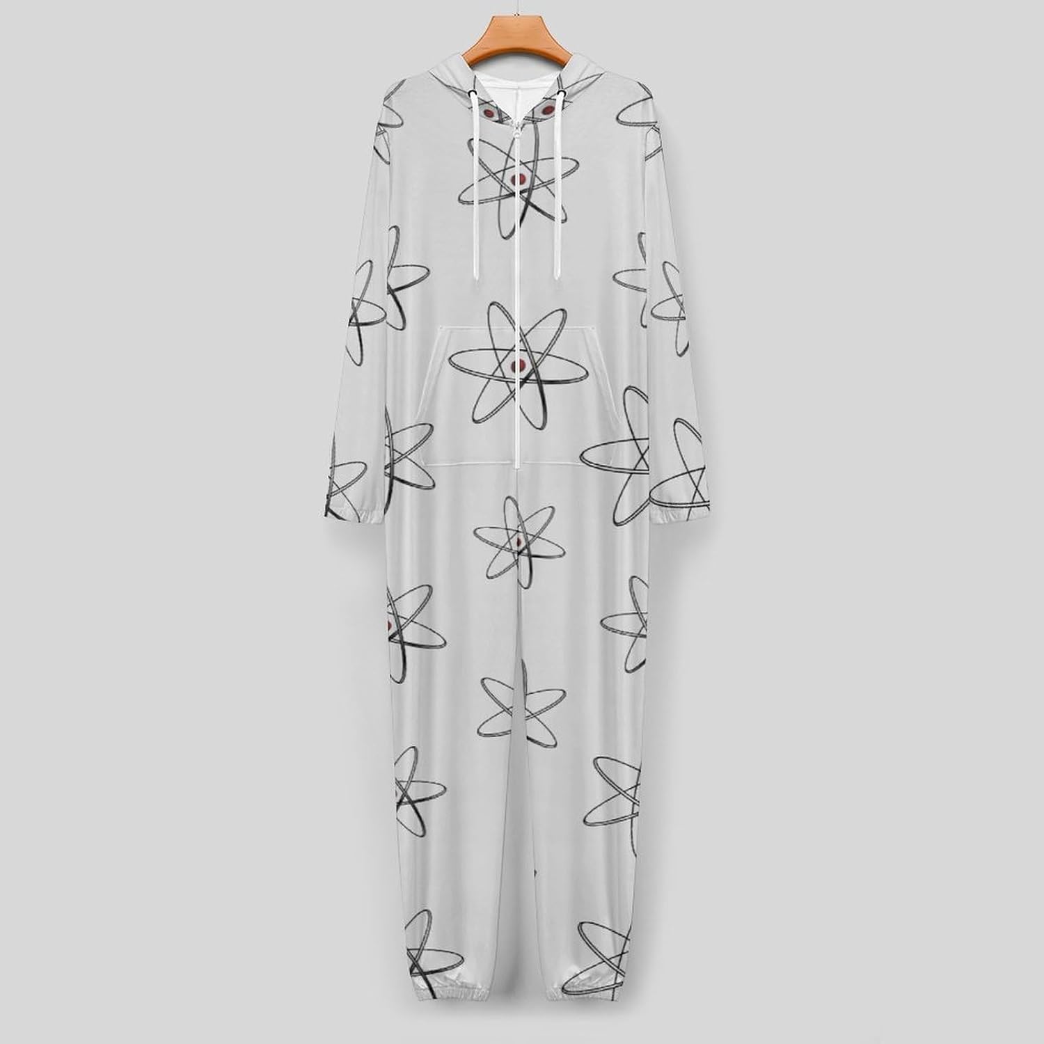 Physics Of Quantum Adult Pajamas Onesie with Hood Pocket Jumpsuits One Piece Sleepwear