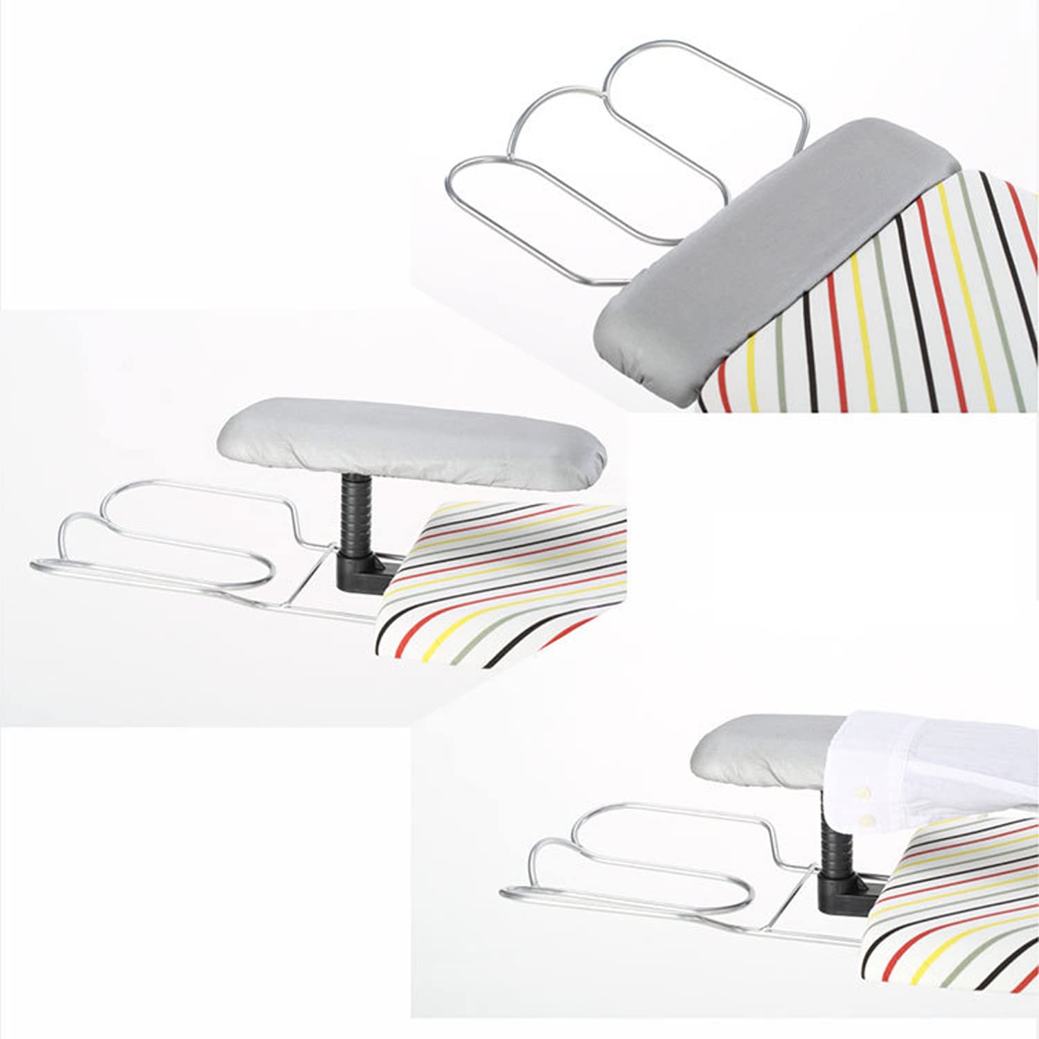 Tabellone da Stiro con Altezza Regolabile per Appendiabiti Smart Regolable Easy Storage, Top Leggero Imbottito, per L'uso della Lavanderia Domestica