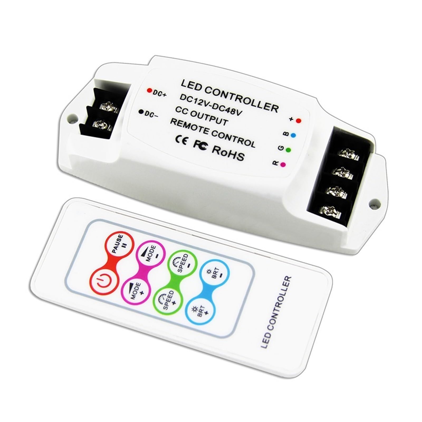 Contrôleur de bande lumineuse RGB LED BC télécommande sans fil DC12V 24V 48V courant constant 350mA