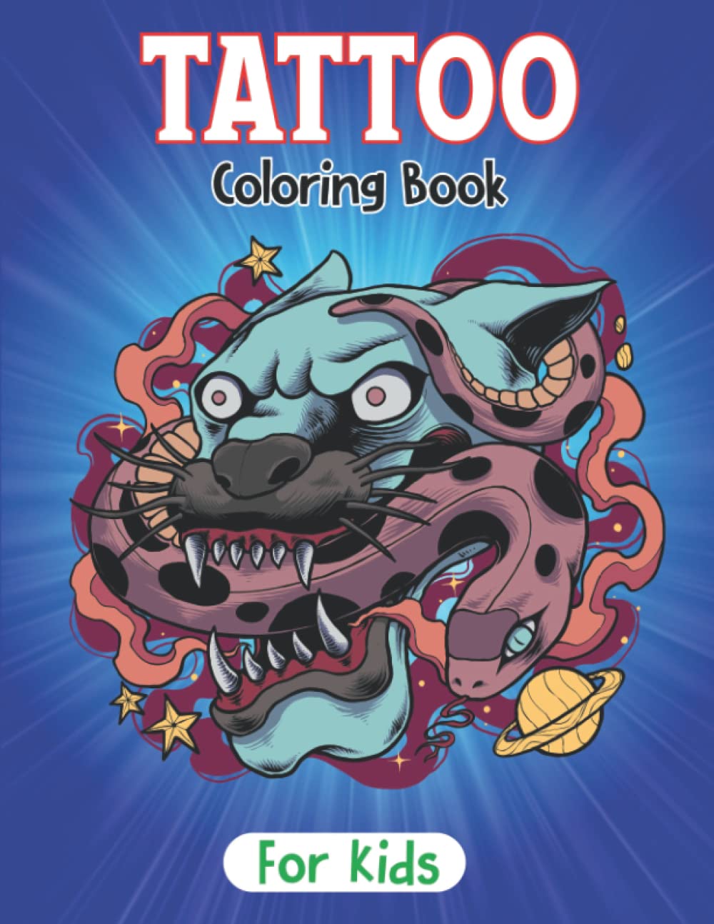 Buy Tattoo Coloring Book For Kids A Relaxing Modern Tattoo Coloring