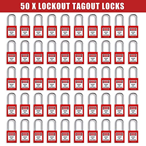 Lockout Tagout Locks Loto Tags Circuit Breaker Lockout Device Electrical Breaker Lockout Tagout Kit For Loto Station Lock Out Tag Out Set #TOP3