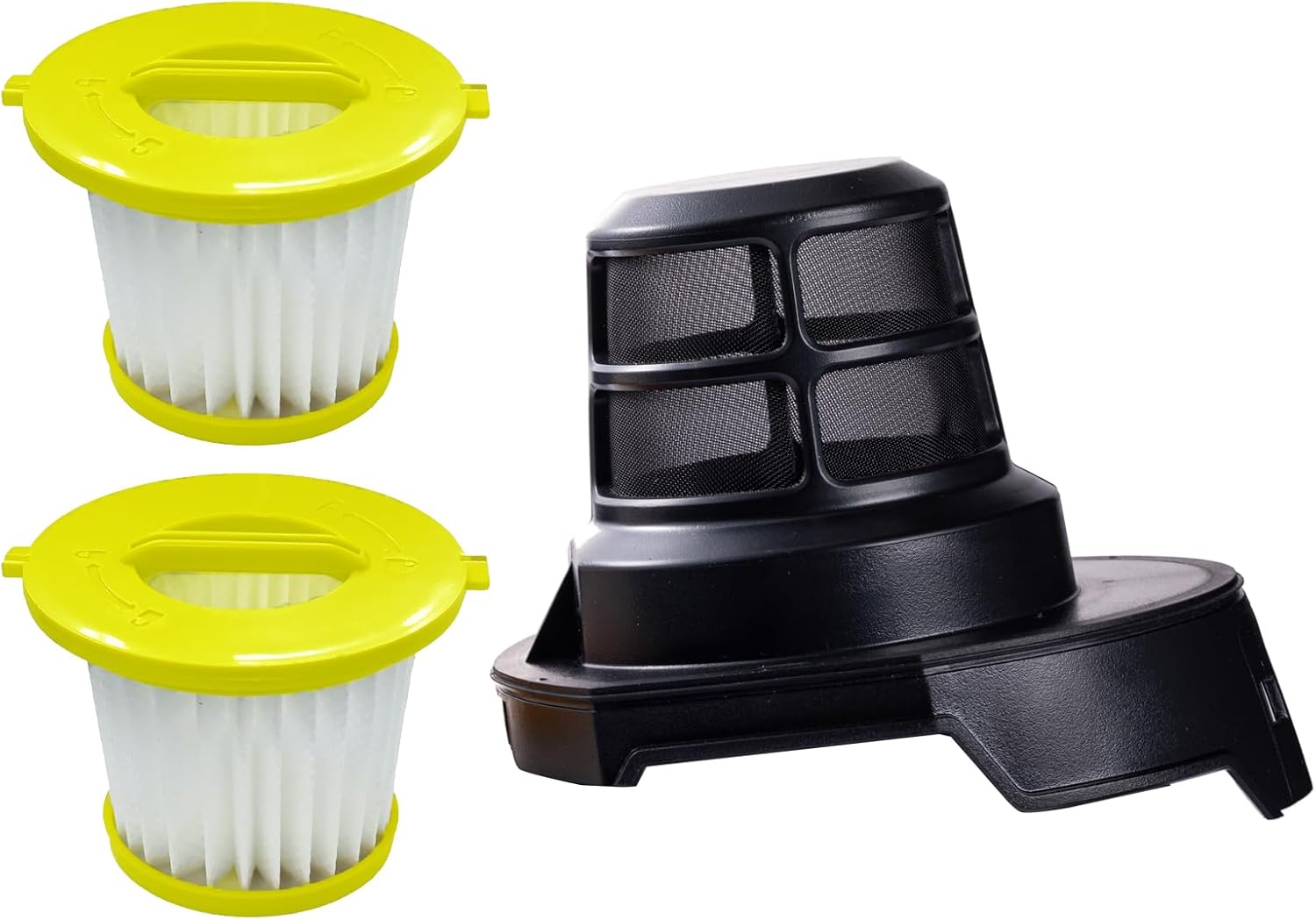 Replacement Washable and Reusable Pre Screen Filter and 2 Pack Pleated Filters For Ryobi 18V ONE+ PERFORMANCE HAND VACUUM PLC705K,PLC705B