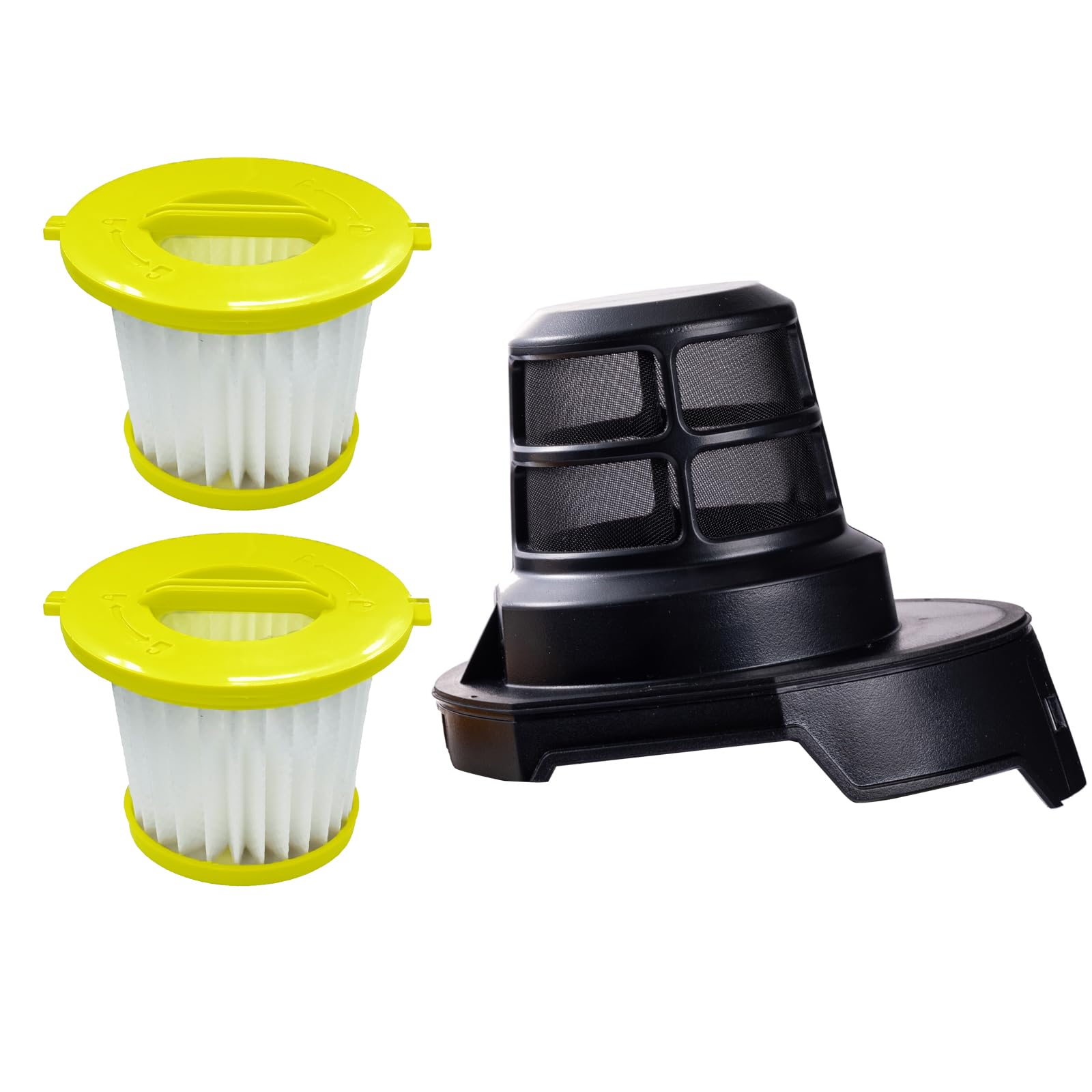 PURexpert Replacement Washable and Reusable Pre Screen Filter and 2 Pack Pleated Filters For Ryobi 18V ONE+ PERFORMANCE HAND VACUUM PLC705K,PLC705B