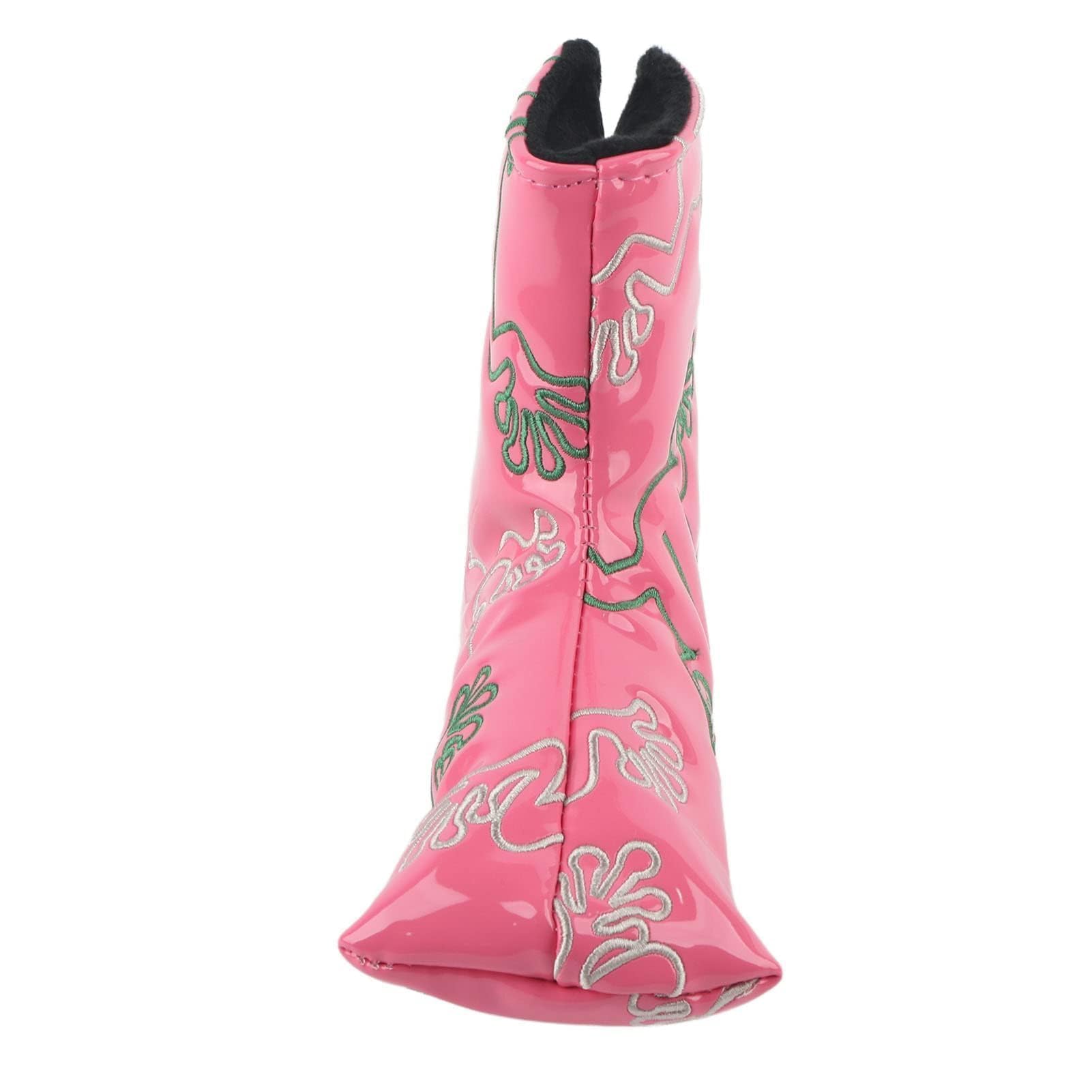 Agatige Copertura per Putter per Lame da Golf, Copricapo per Putter da Golf Copritesta per Ricamo con Chiusura Magnetica Protettiva in PU(Rosa)