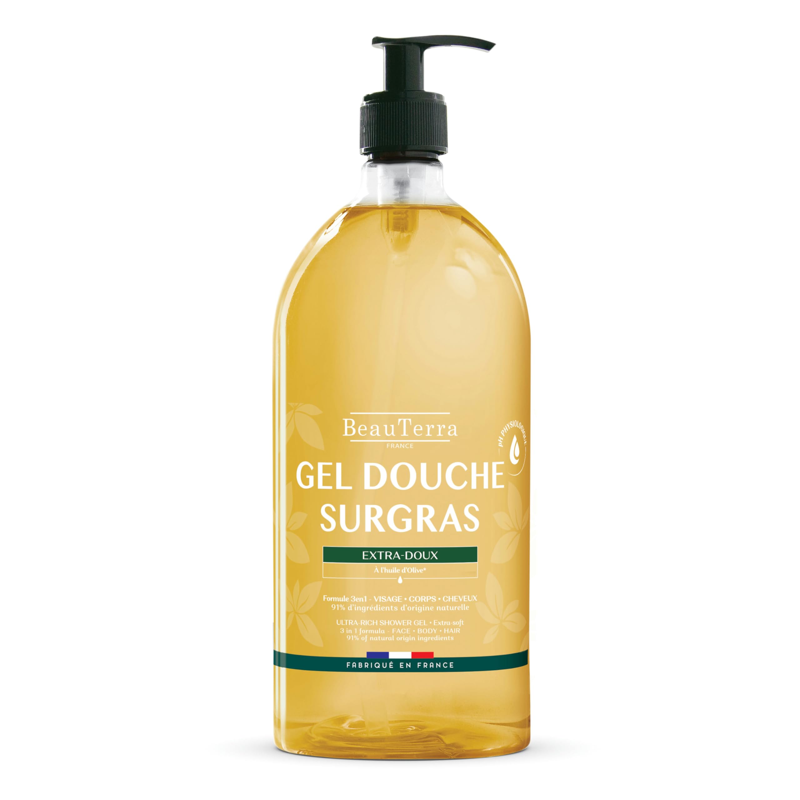 Beau Terra High Tolerance Body and Face Shower Gel 1 Litre