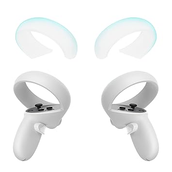 KIWI design Halo Controller Protector Accessories for Oculus/Meta Quest 2, Anti-Bumping Silicone Ring Cover with Protection