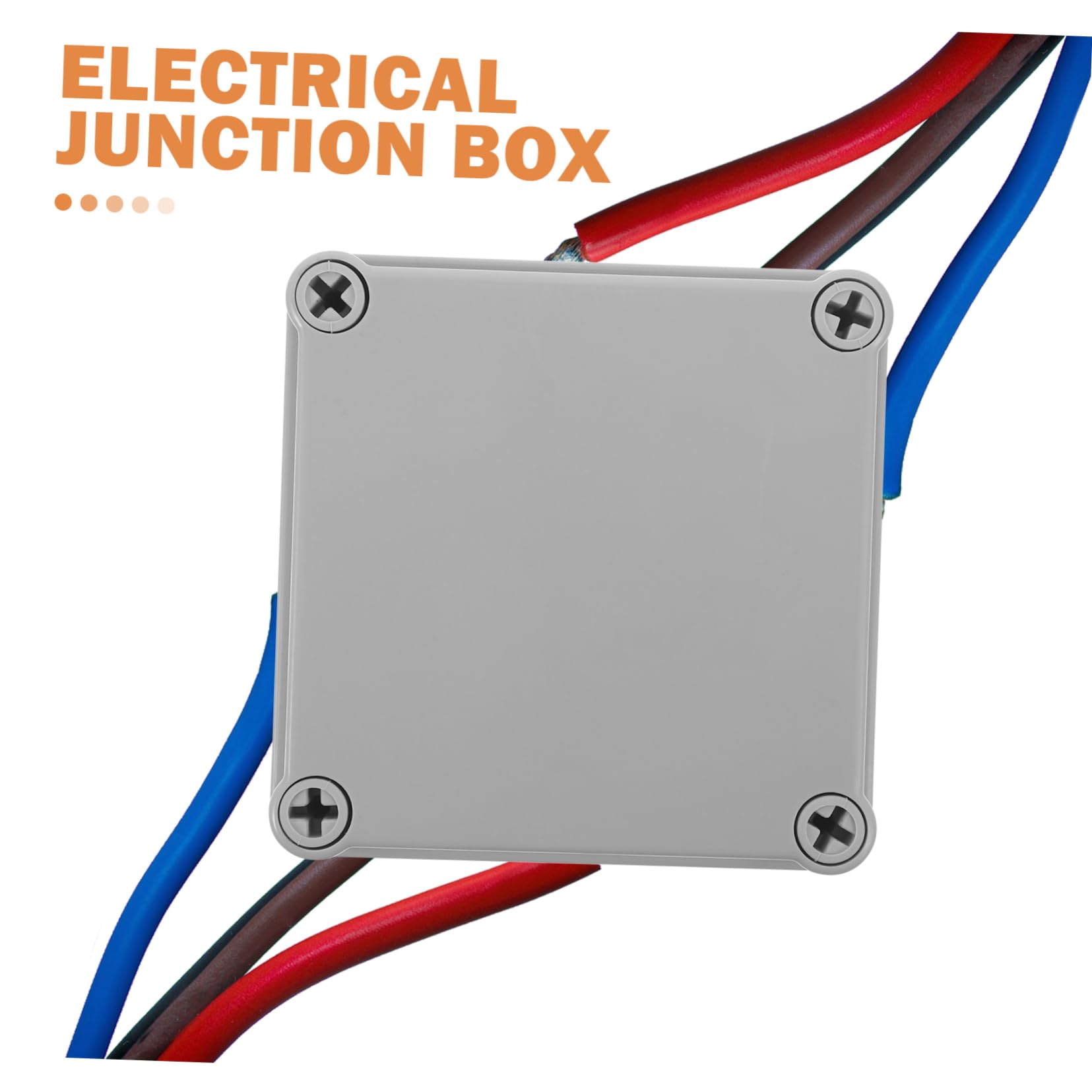 4pièces Boîte De Jonction Électrique Étanche Plastique Pour Intérieur Et Extérieur Idéale Pour Éclairage Et Des Câbles