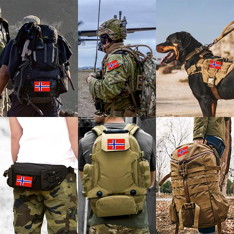Toppe Bandiera Finlandia Stidsds Confezione Da 2 Toppe Con Bandiera Norvegese Toppe Tattiche Militari