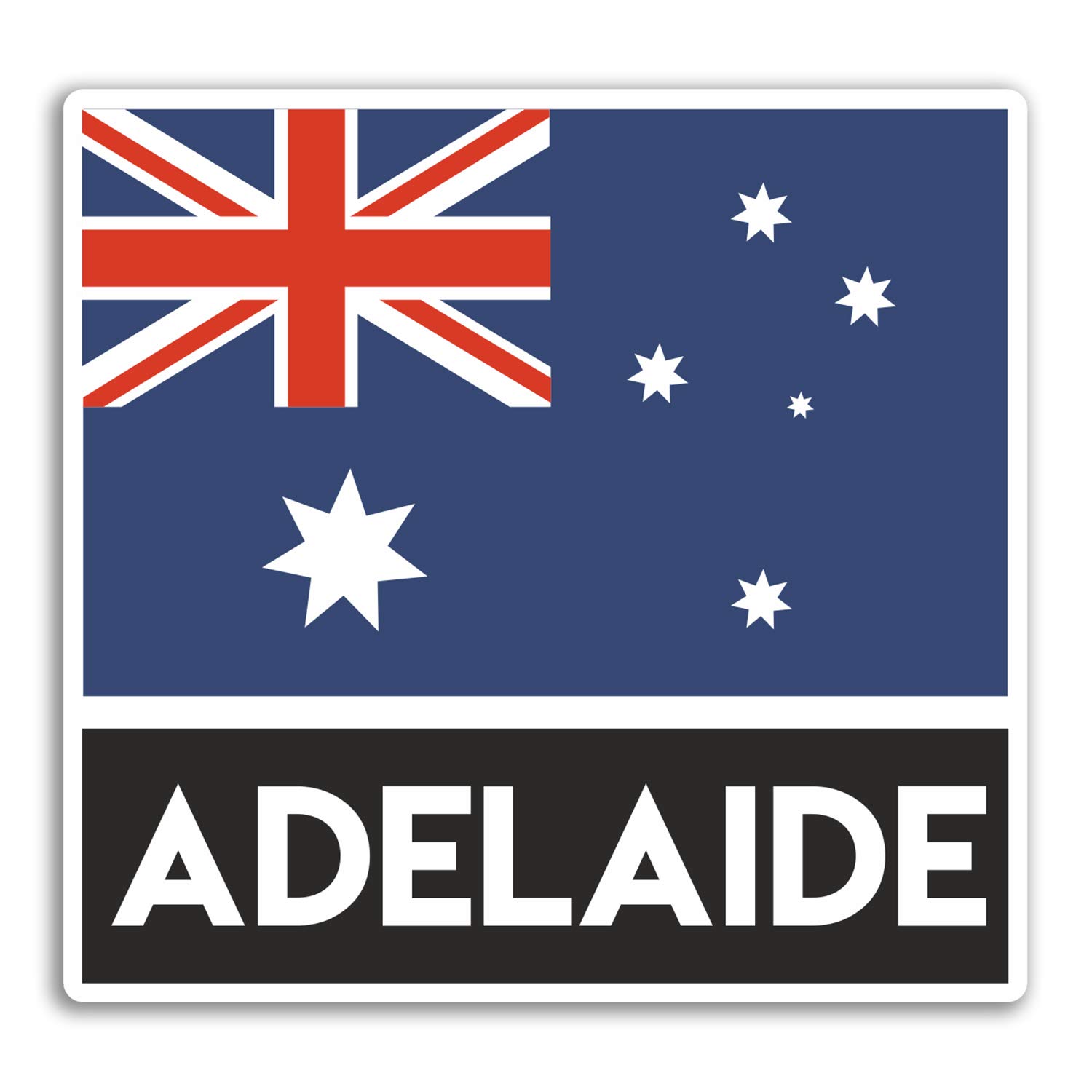 2 x 10cm Adelaide Australia Vinyl Stickers - Fun Sticker Laptop Luggage #33165 (10cm Wide)