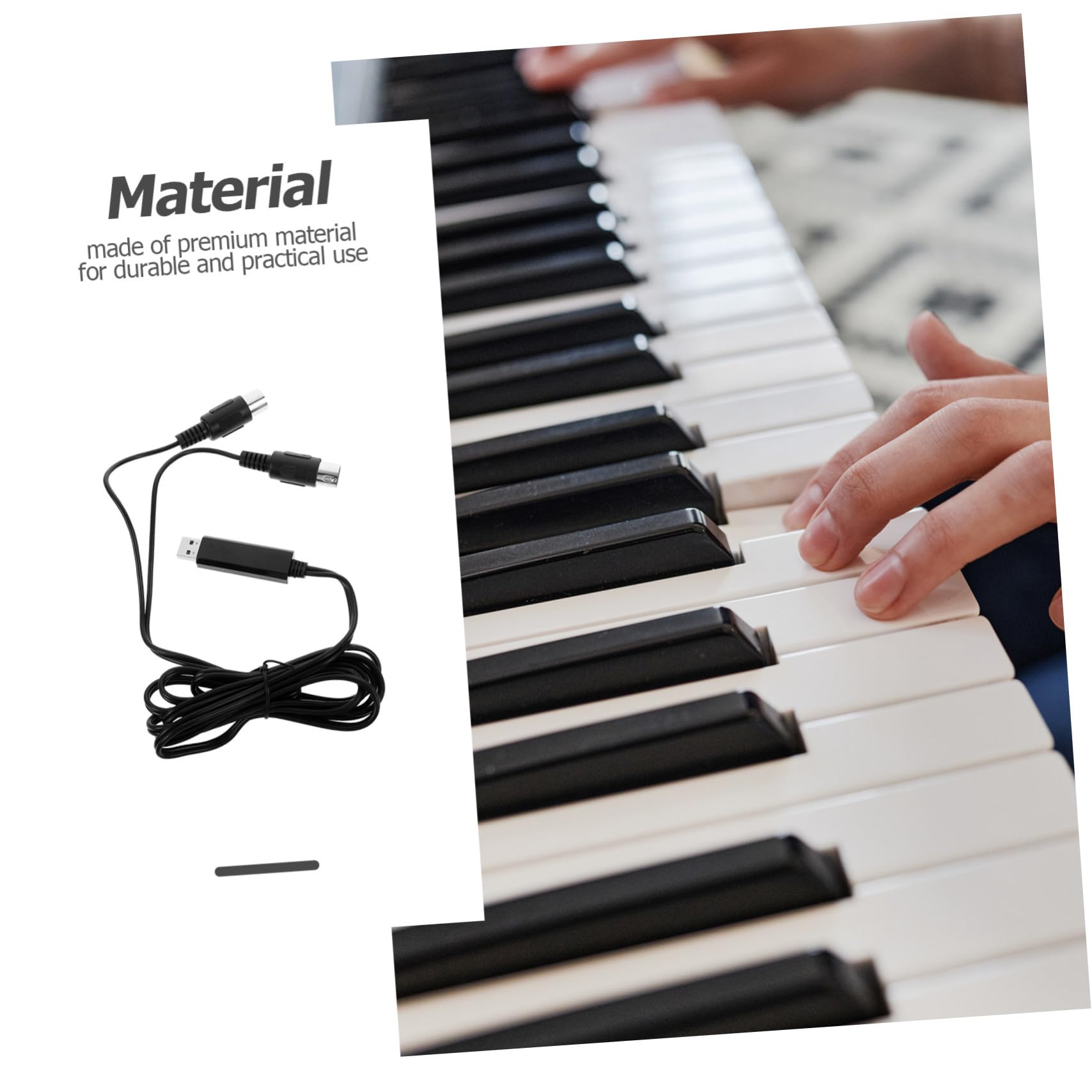 SUPVOX 2pezzi Cavo Midi Usb Da Metri Per Tastiera Elettronica Adattatore Professionale Per Pc e Laptop Con Trasmissione Dati Stabile e Compatibilità
