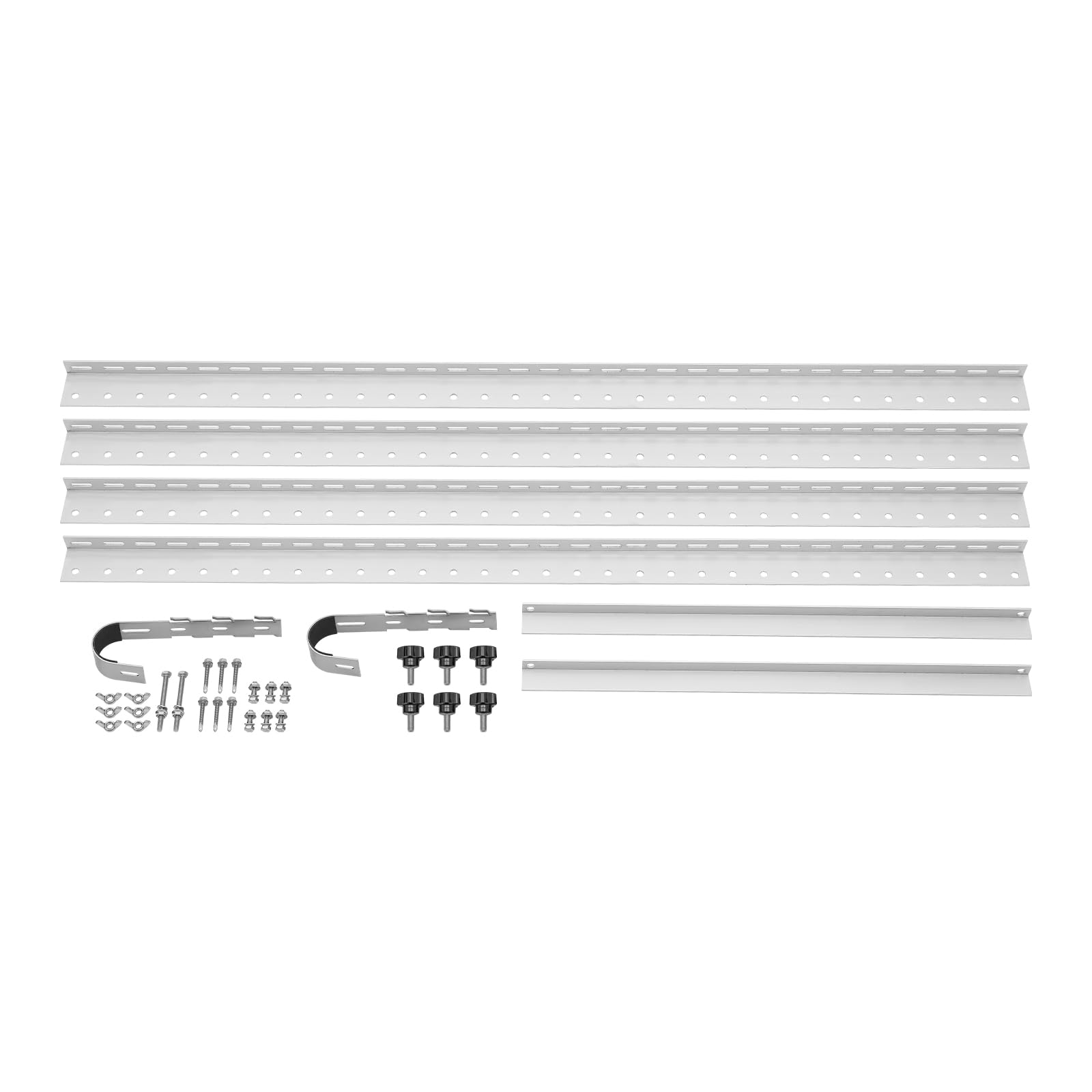 Supporto per pannello solare, 2 pezzi, 0-90°, universale, per pannelli solari, staffe di montaggio rimovibili, set di fissaggio per pannello solare
