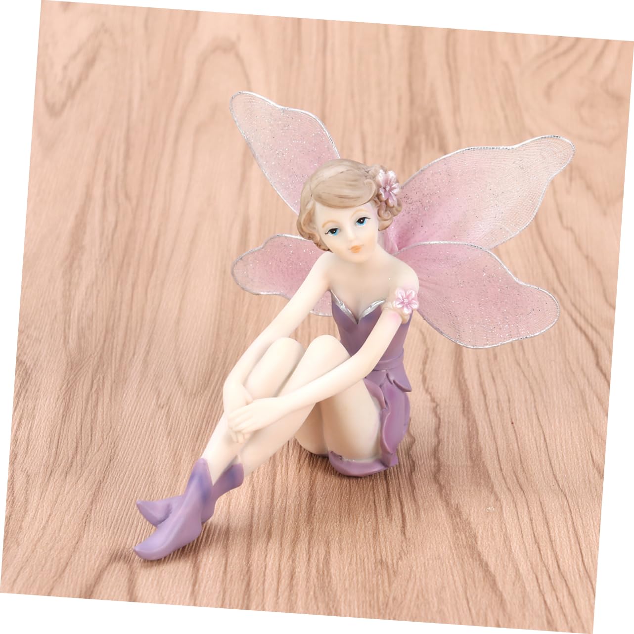 IMIKEYA 2stücke Schöner Aus Harz Mit Handbemalte Miniaturfiguren Für Hochzeitsdekoration Und Garten Sitzend Stil b Beine Geschlossen Für Fairy Garden Und
