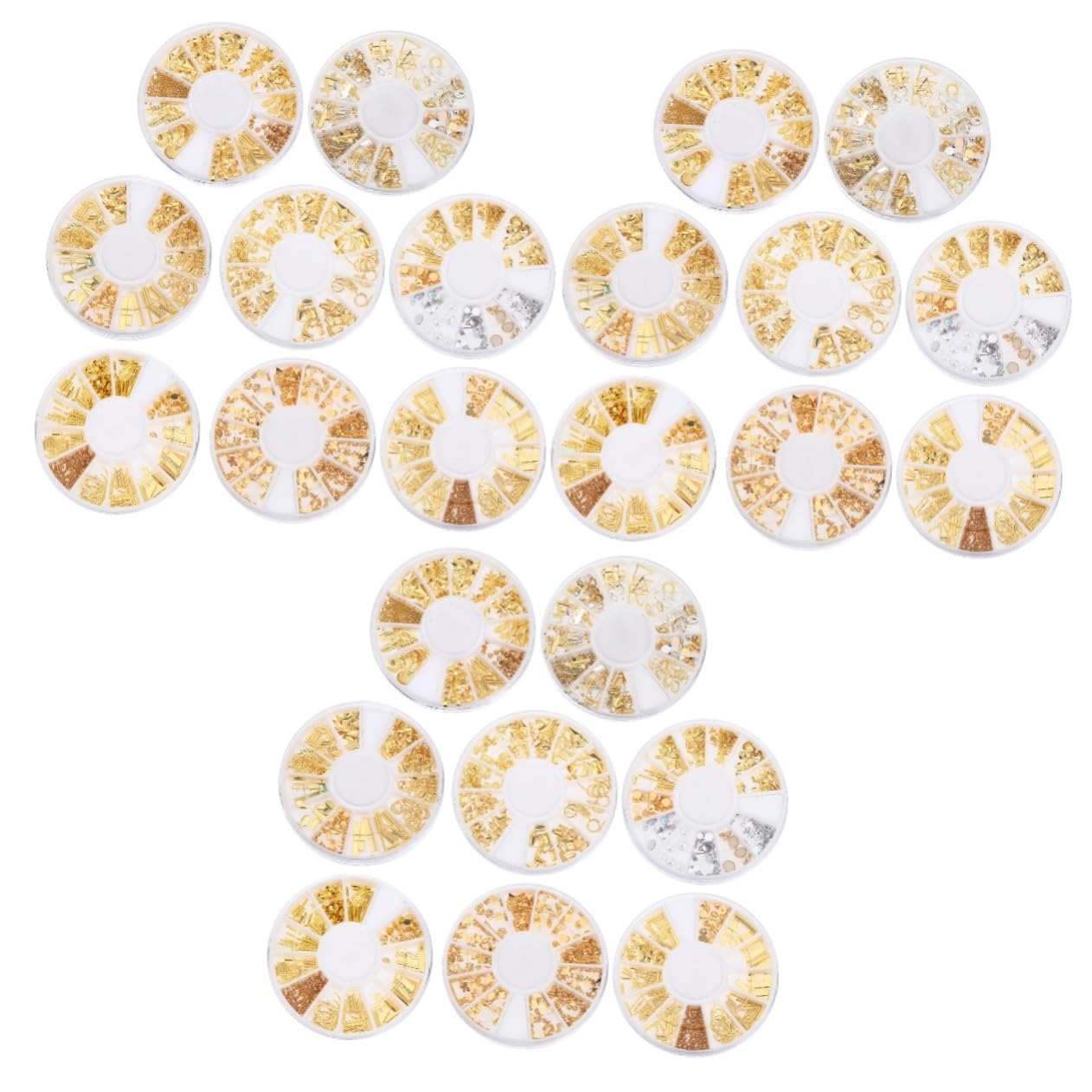 3 Set Decorazioni Per Unghie Per Nail Art Accessori Per Manicure Diy Eleganti Abbellimenti Per Unghie 8 Scatole*3