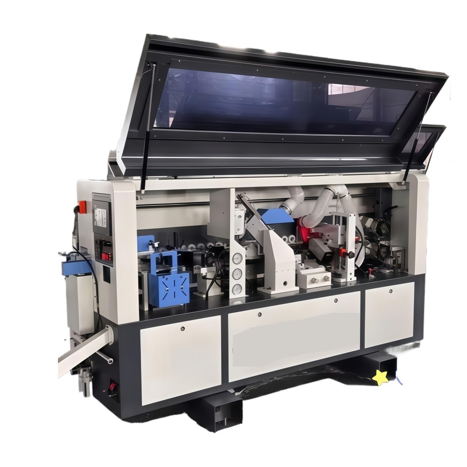 Automatic Edge Banding Machine Strip Glue Bander with Scraping Buffing Straight Line Wood MDF PVC Speed and Efficiency Improvement(Deposit)