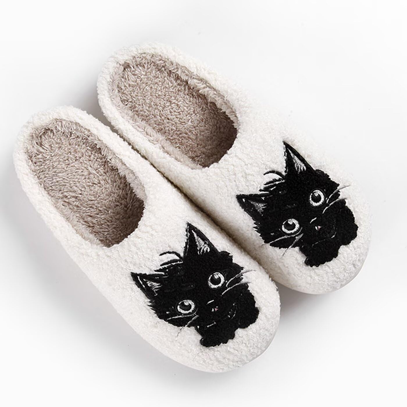 Women's Cute Retro Strawberry Cherry Slippers Valentine's Day Plush Soft Memory Foam House Home Shoes - Image 3