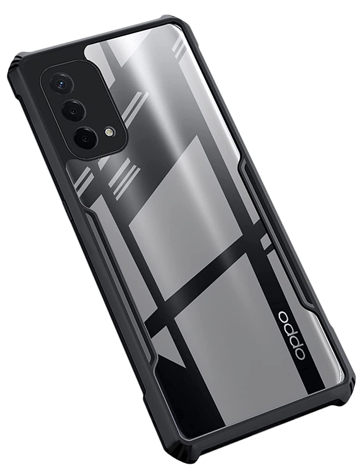 Plus 360 Degree Protection TPU Black Border Back Cover for Oppo F19 - Black (B09WW33T19) Amazon Price History, Amazon Price Tracker