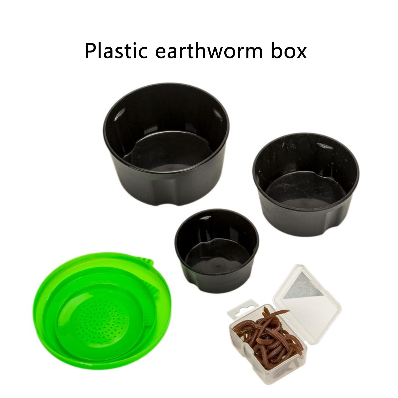 QIEIEI Fishing Lures Baits Box Fishing Live Baits Lures Storage Case Baits Container Fishing Lures Tackle Box for Live Baits