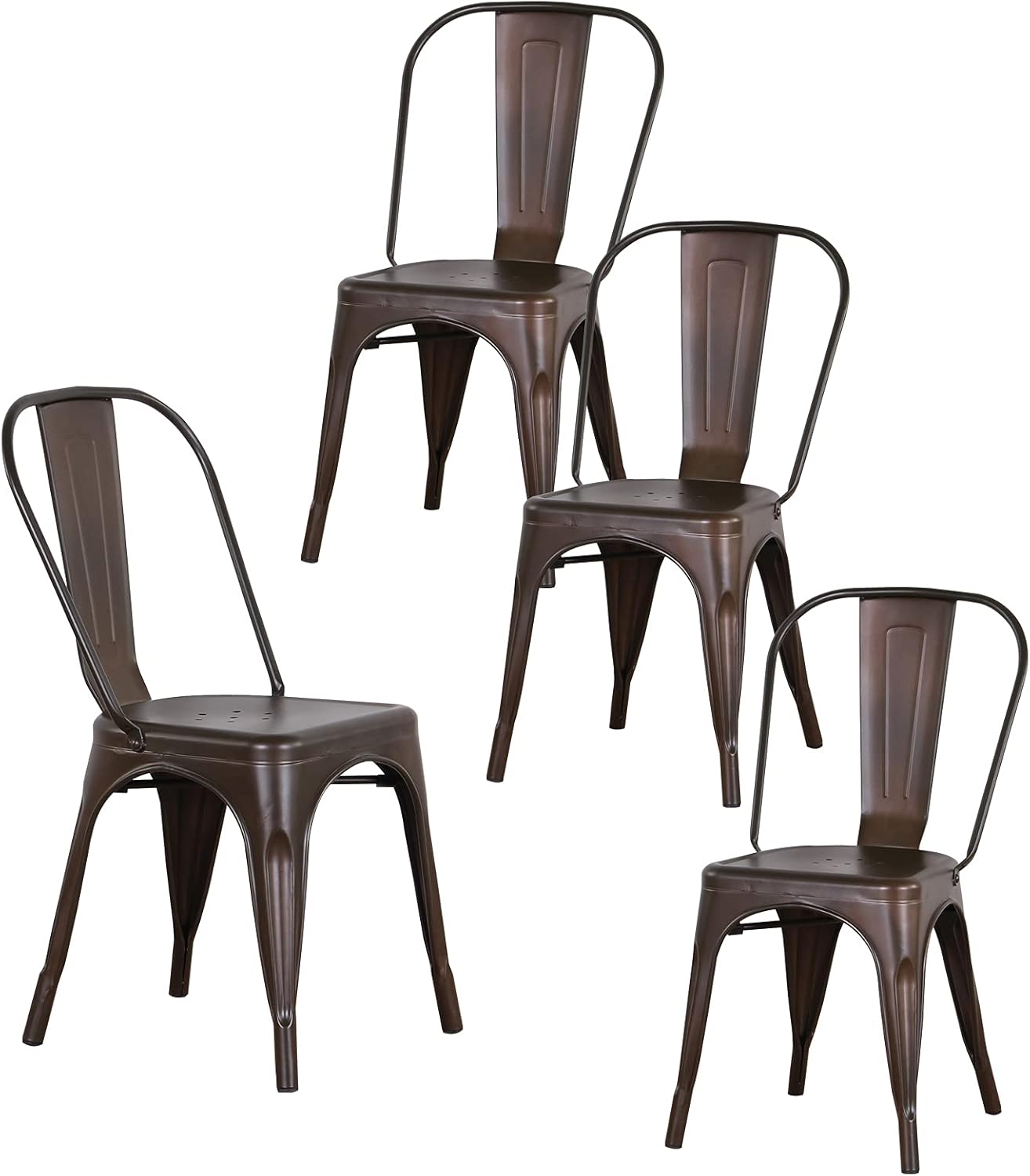 GrandCA Set Di 4 Sedie, Sedia Da Pranzo, Sedia A Tulipano In Stile Nordico Adatta Per Soggiorno Sala Da Pranzo Grigio