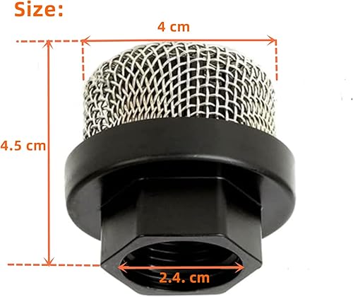 Miniatura 5 de 246385 Filtro de entrada de manguera Filtro de entrada de succión Filtro de malla para pistolas de pintura sin aire Graco Ultra 390 395 495,