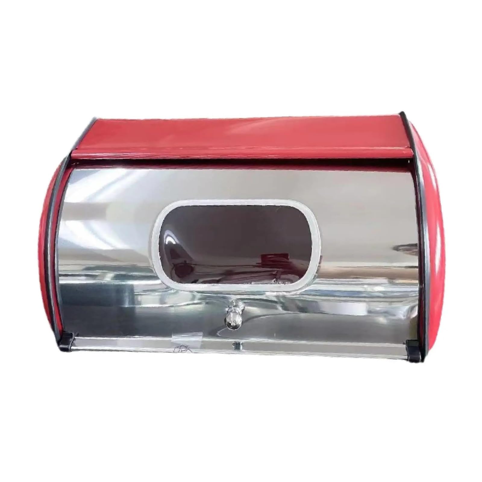 LUYSGBXR Bread Bin Roll Top Bread Bin Large Capacity Box For Entrance Pantry Farmhouse(Red)